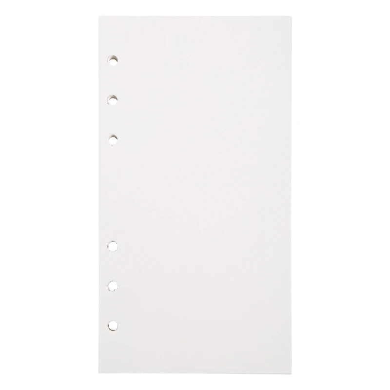 45แผ่น/แพ็ค5หลวมเติมกระดาษเรียงราย/Grided/Blank Optionals 6-แหวน