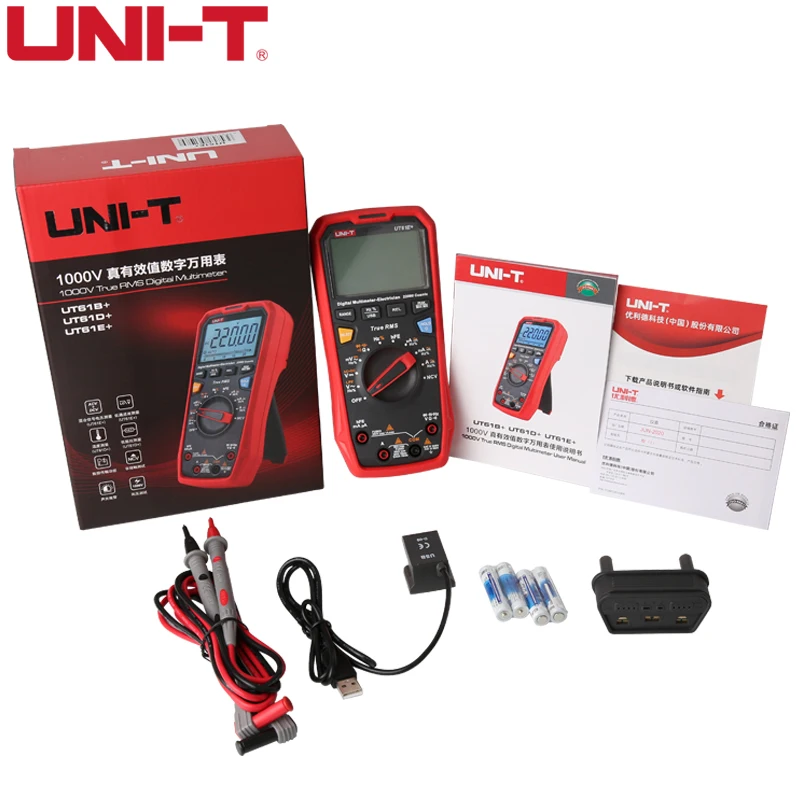 UNI-T Digital Multimeter UT61E Plus Series True RMS 1000V Auto Range Handheld Professional Tester Voltmeter multimeterAC/DC