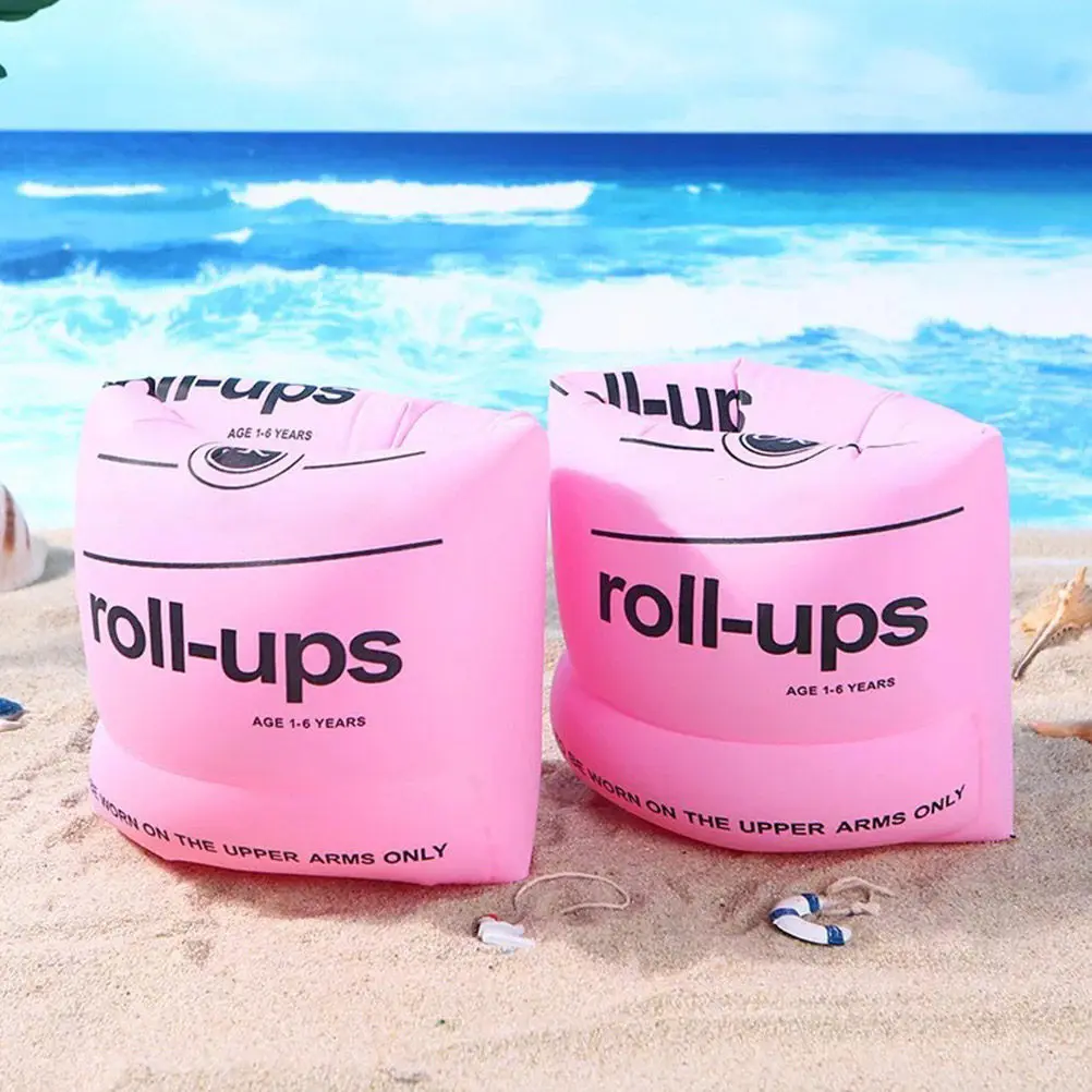 

2 пары надувных нарукавников для плавания из ПВХ, утолщенные, с безопасным дизайном, для взрослых и детей