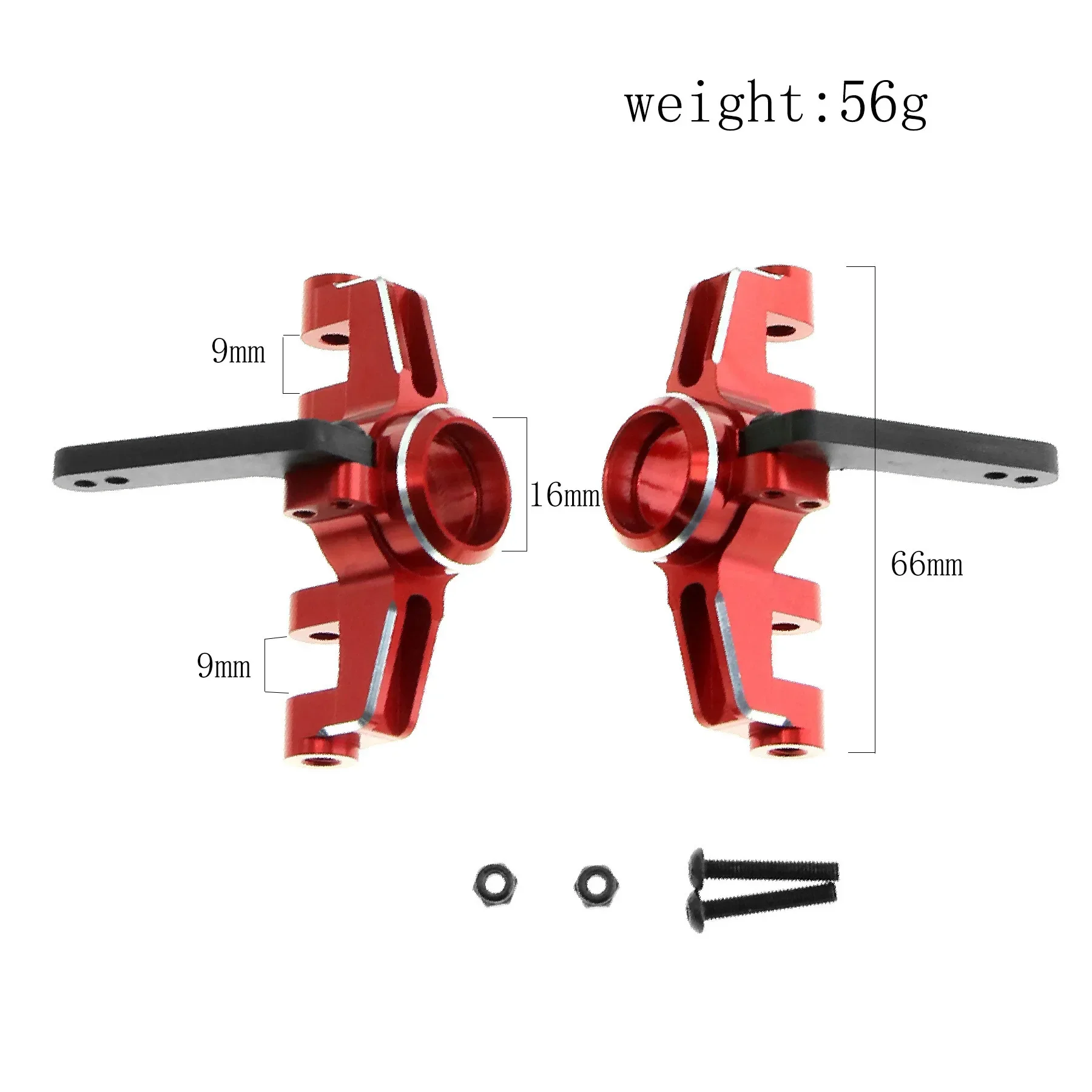 E-Star Hub Aluminum Alloy Front Steering Cups ARA330792 For Arrma 1/10 Kraton Outcast 1/8 Mojave RC Car Upgrade Accessories