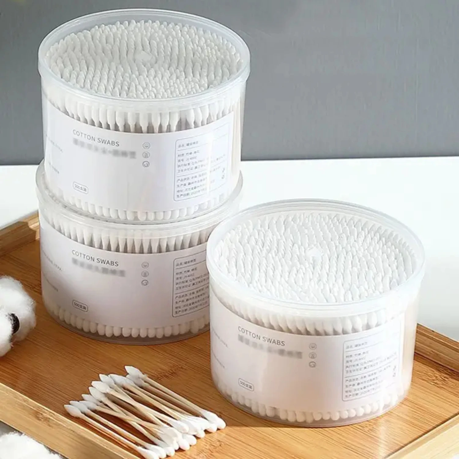 ผ้าฝ้ายล้างเครื่องสําอางขนตาแบบใช้แล้วทิ้ง - เครื่องมือทําความสะอาดหู 500 ชิ้นและไม้กายสิทธิ์ทําความสะอาดที่ทนทานสําหรับการใช้งานที่แม่นยํา