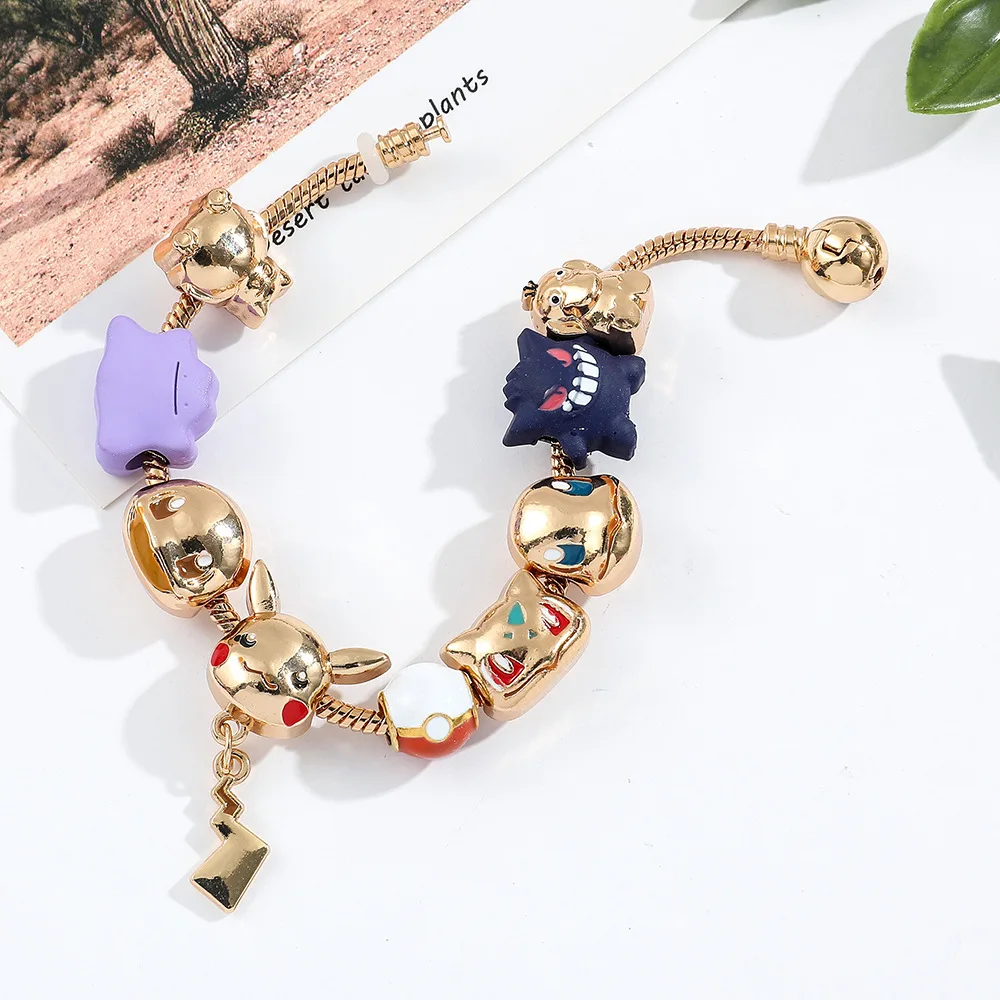 Niedliches Anime Pokémon Armband DIY Perlenarmband Urlaubsgeschenk Geeignet für Fans Männer Frauen Schmuck Accessoires – Detail 3