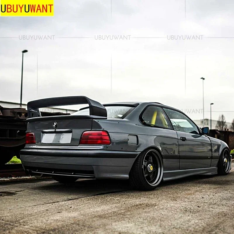 For BMW E36 M3 Spoiler 1990-2000 BMW M3 Series GT Style Spoiler E36 Series 3 Coupe ABS Plastic Materail Unpainted Spoiler