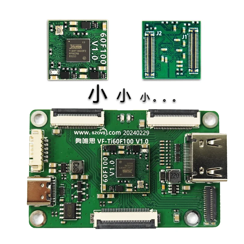 VF-Ti60F100 Elites 60k Low Power Domestic Fpga Development Board, Mipi Csi Development Board