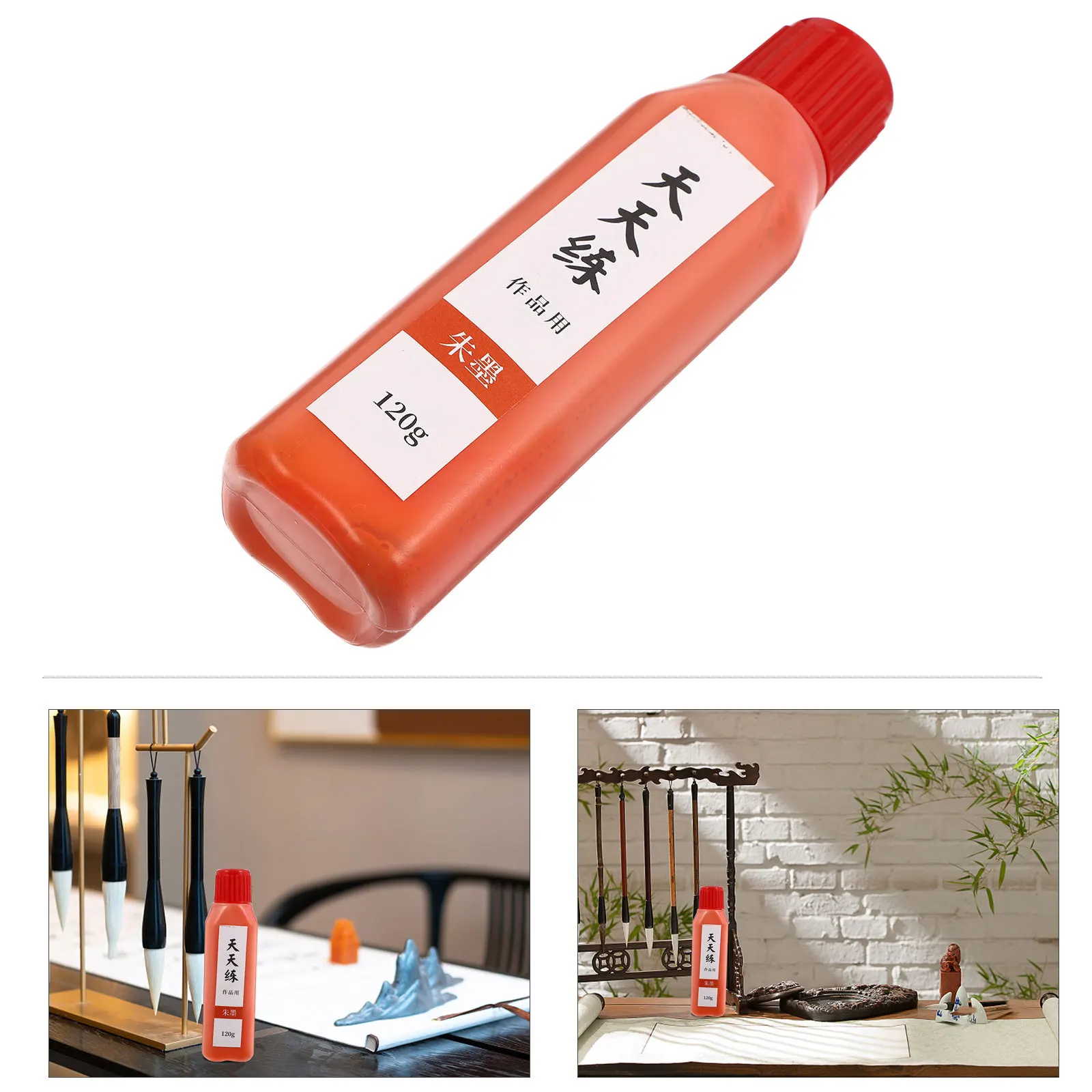 

1 Bottle Chinese Calligraphy Ink Natural Material Stable Color Smooth Writing Effect for Greeting Cards Invitations Scrapbook