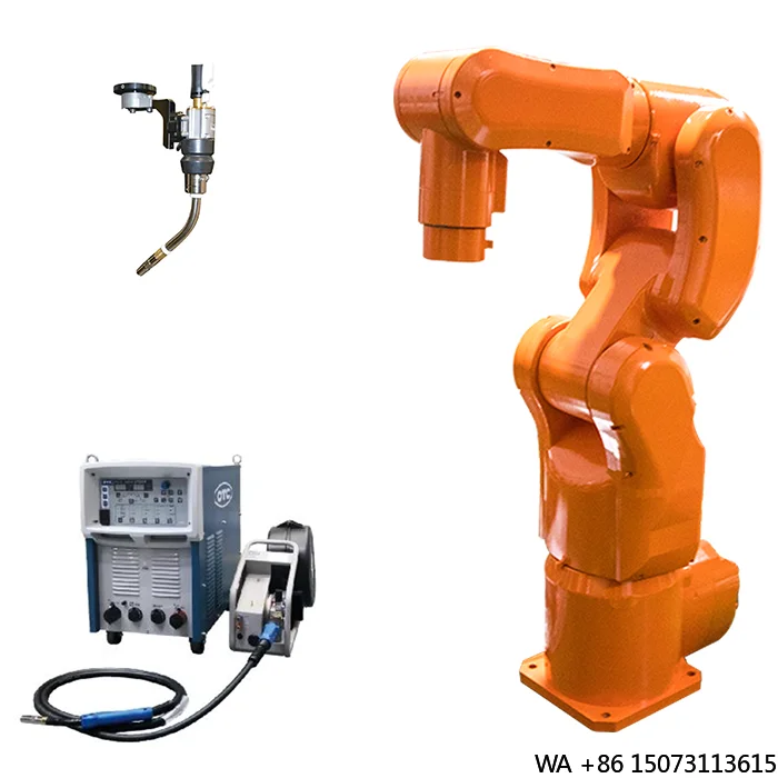 Промышленный робот с позиционером для сварки и поддержкой сварочной горелки, настраиваемая направляющая для стали и нержавеющей стали
