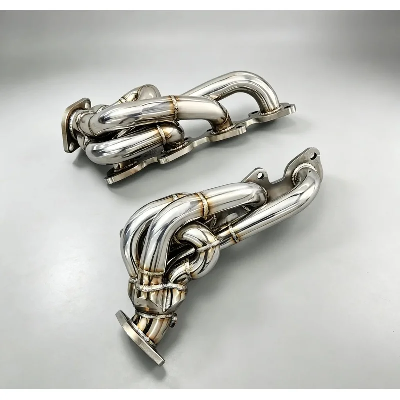 SS304 Sport Exhaust Manifold Header for Lexus LS430 UCF30 2003-2006 4.3L 3UZ V8 Racing Performance Converter Pipe Direct