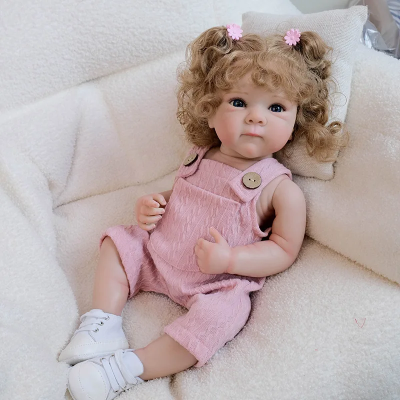 

48cm Bettie Full Body Silicone Girl Baby Lifelike Soft Touch Cuddly Doll Multiple Layers Painting 3D Skin