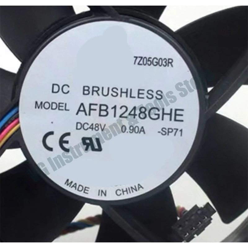Neuer 120mm x 38mm Lüfter für Delta 12cm 48V 0,9A Hochleistungskühlung AFB1248GHE/AFB1248EHE/AFB1248SHE 241CFM Industrie/Server – Detail 3