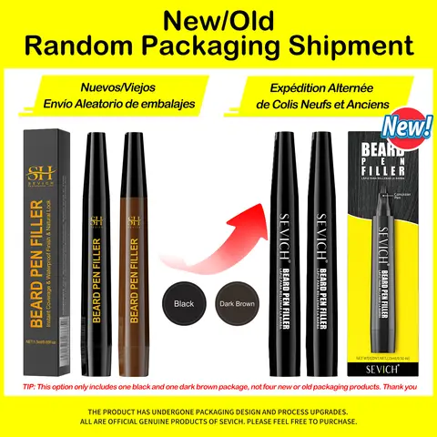 Vattentät skäggpenna fyllnadspenna män mustaschfärgningspenna skäggfärgningsfyllningsförstärkare svart fiberhår skäggfyllningspenna verktyg 10 best sales komfärg - №9