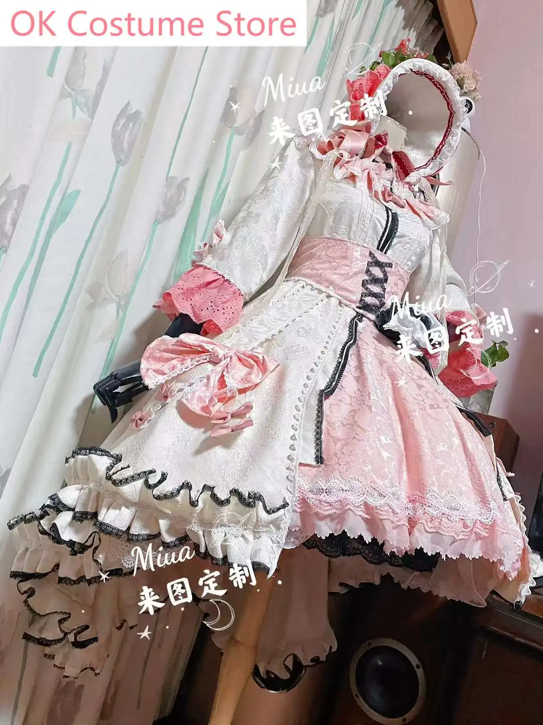 [Customized] Anime! Arknights Eyjafjalla AMBIENCE SYNESTHESIA Game Suit Gorgeous Dress Cosplay Costume Party Outfit Women