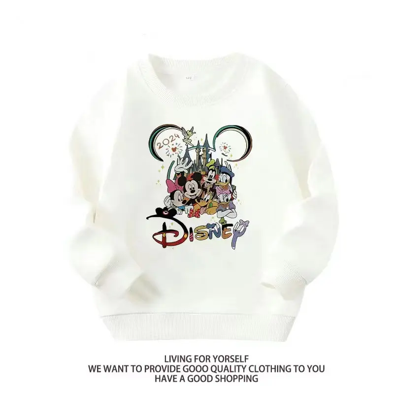 Autumn Baby Boy Sweatshirt Cartoon Mickey Donald Print Kid Girl Casual Long Sleeve T Shirt Children Clothes Pajama Top Coat