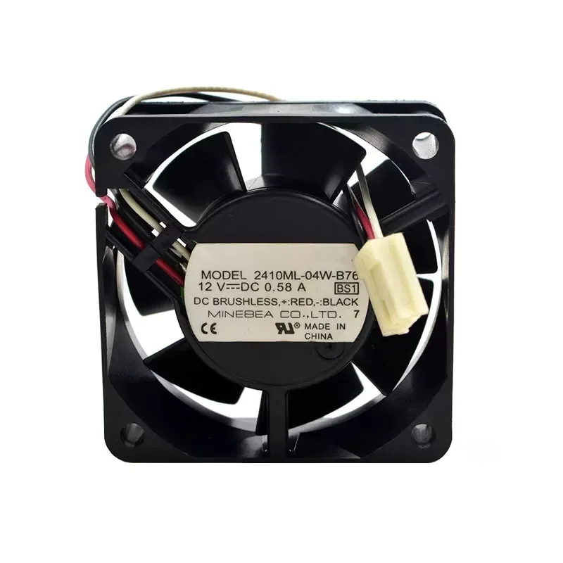 for NMB 2410ML-04W-B76 12V 0.58A 60mm Server Cooling Fan High Air Volume Temperature Control