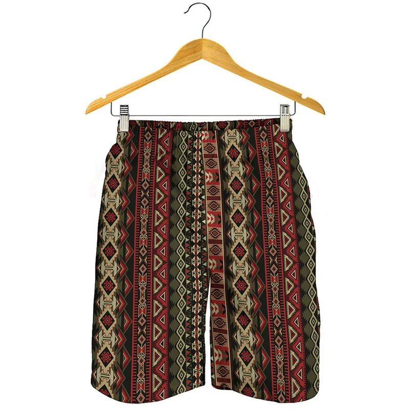 African Ethnic Patterns Beach Shorts Men Women Summer Street Short Pants 3d Printed Surf Board Shorts Cool Swimming Trunks