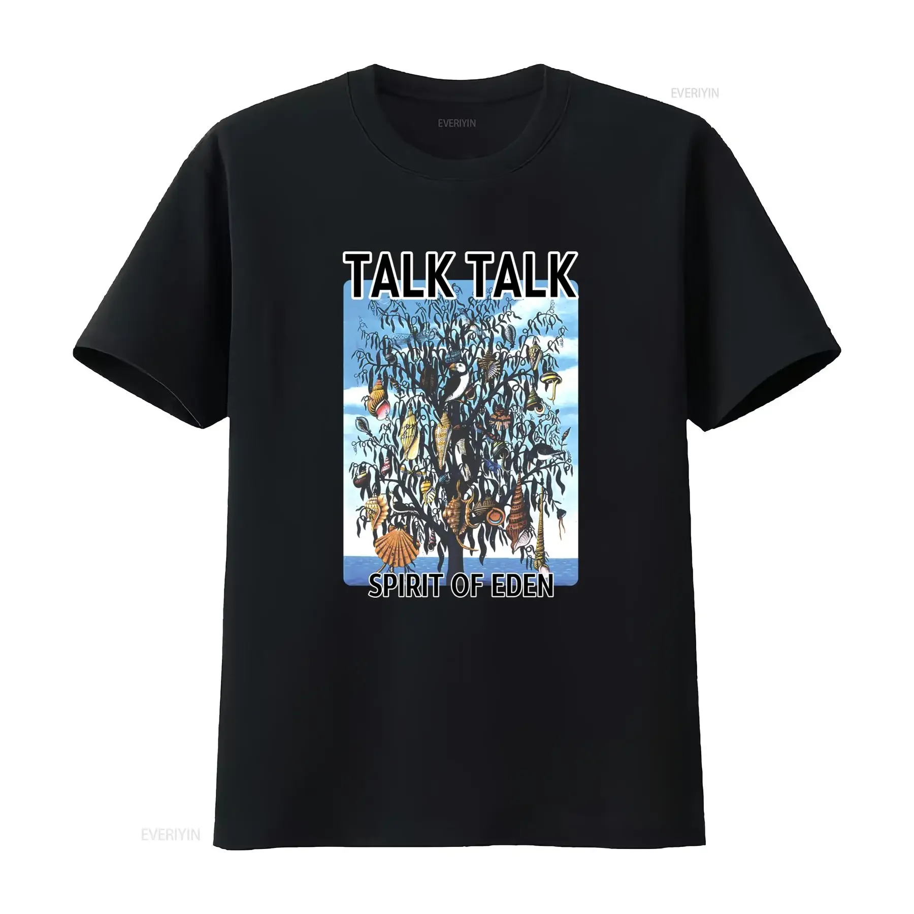 Talk Spirit Of Eden Punk Rock Music Retro Cool Seashell Tree Design T Shirt 2044 vintage Washed fashion Slightly graphic