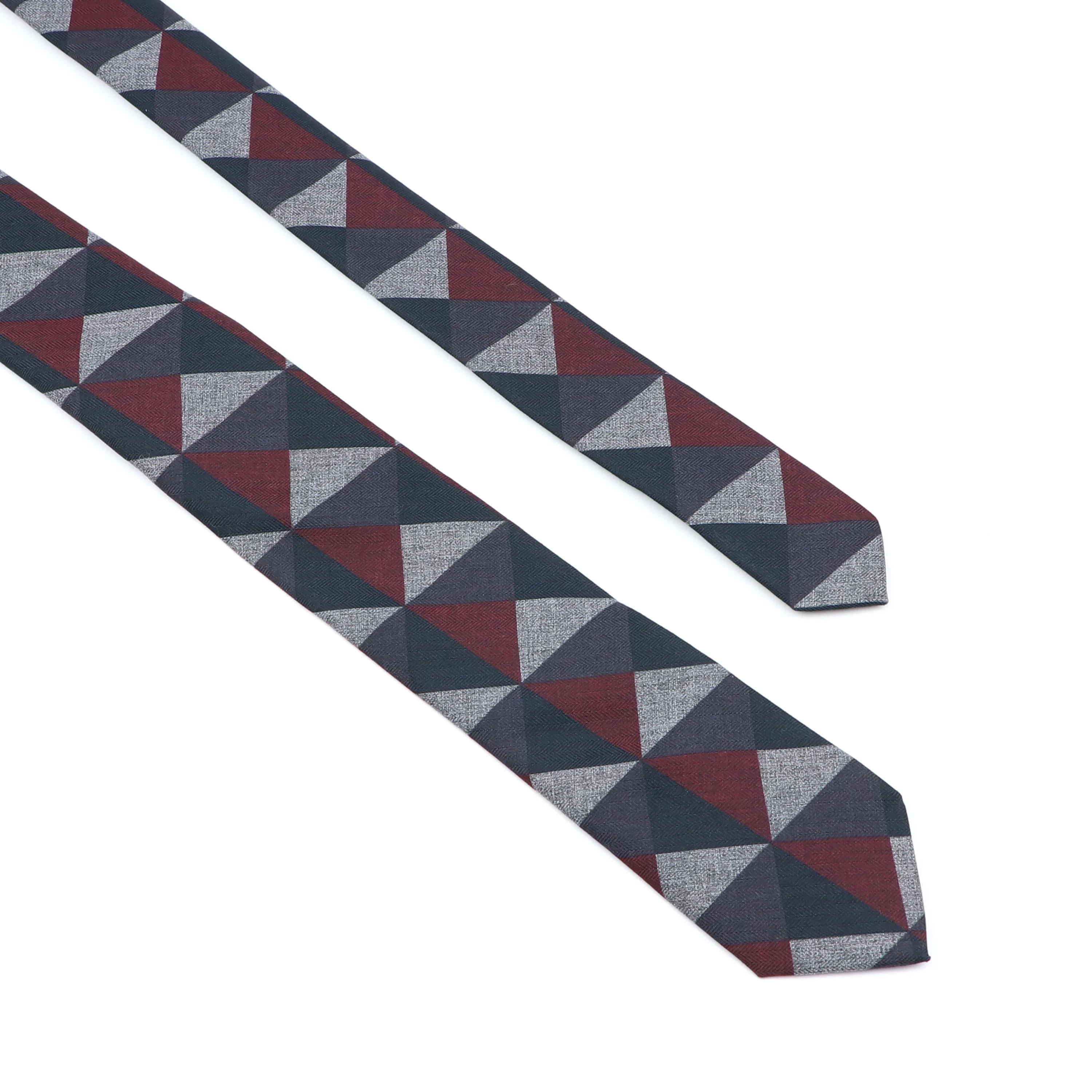 Super Soft Wool Cotton Tie Plaid Diamond Striped Men 6cm Slim Necktie Red Blue Dark Color Tuxedo Suit Male Gift Shirt Accessory