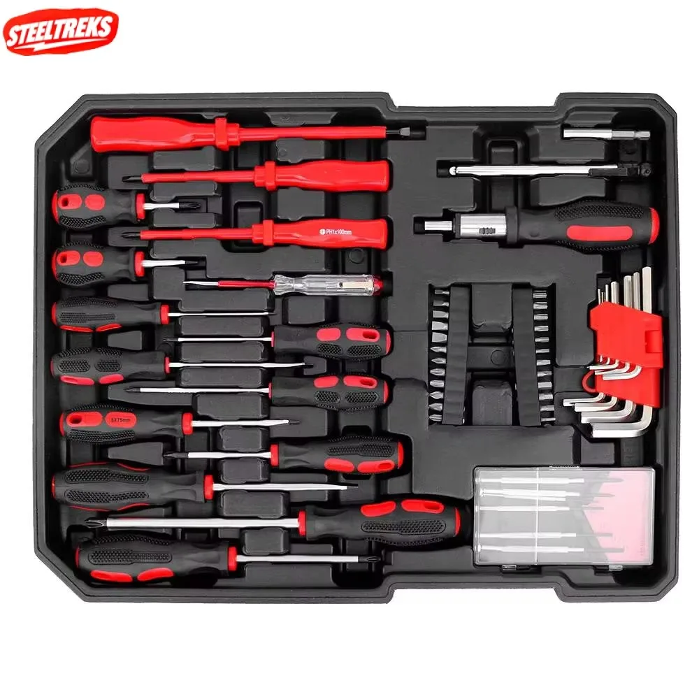 399-piece Manual OEM CR-V Car Repair Tool Set, Equipped with Large Double-ended Wrench and Hard Case view 5