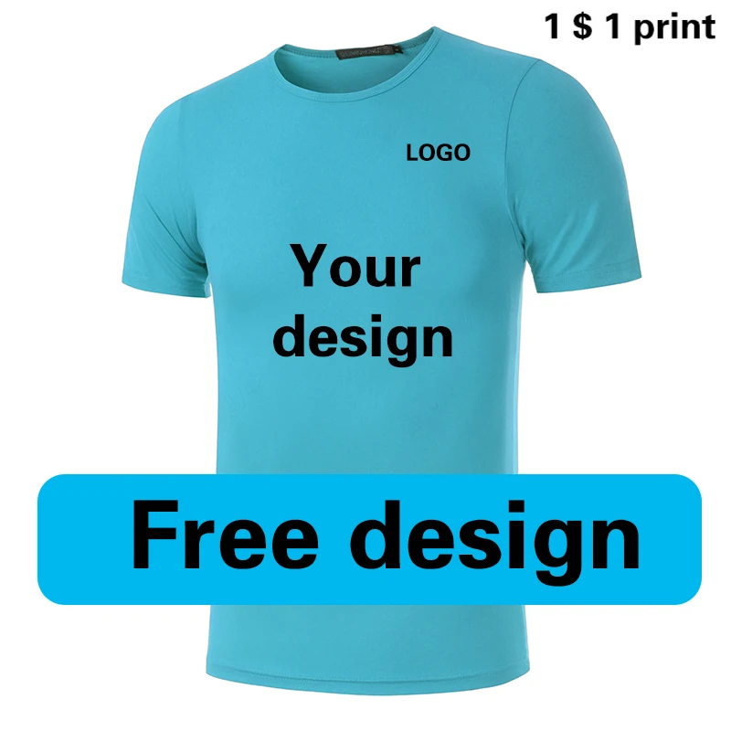 Customization Print Modal T Shirt Logo For Men Women Spring Running Sports Short Sleeve Diy Photo Team Uniform Working Clothes