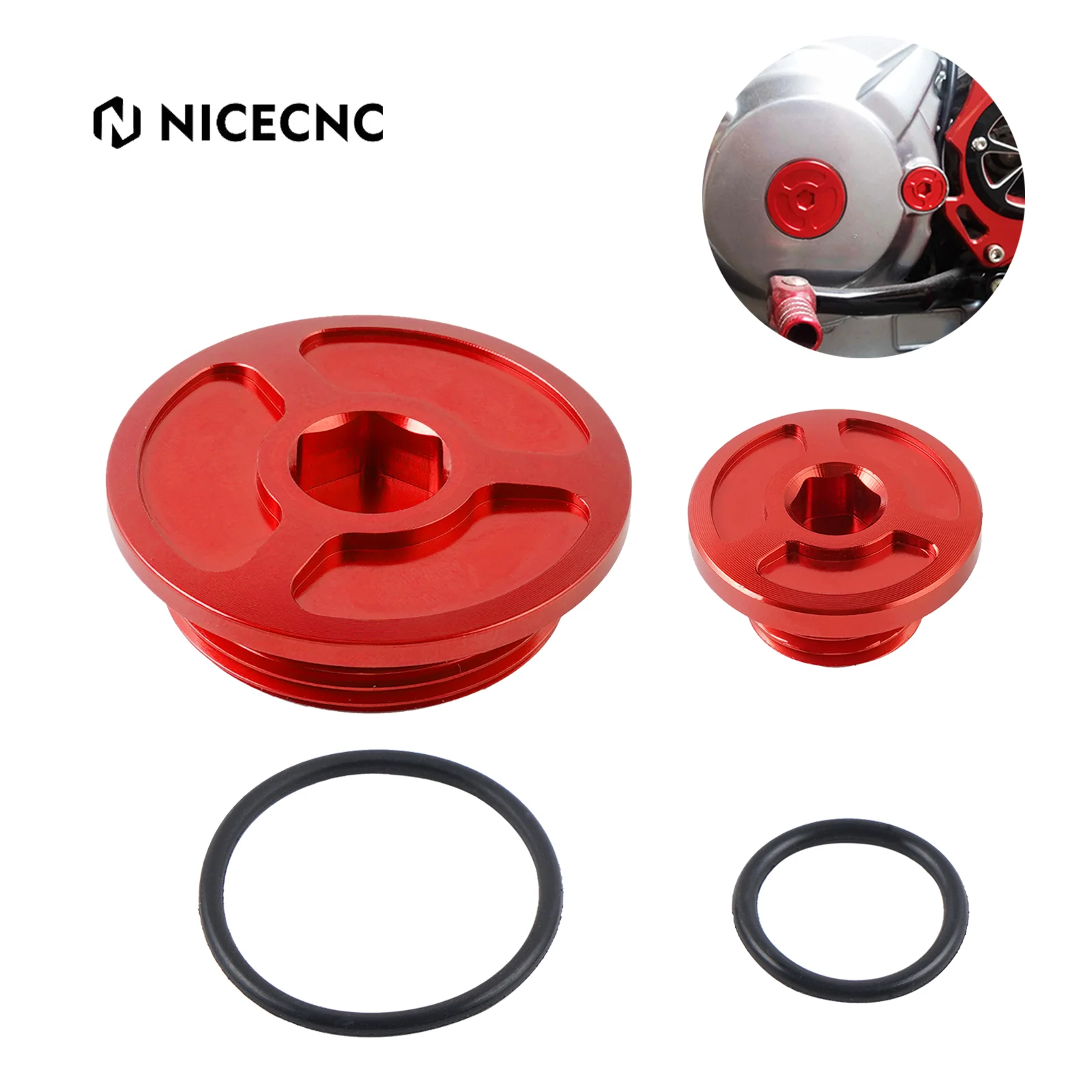 

NiceCNC For Honda XR650L XR 650L 1993-2022 Engine Timing Plugs Bolts Crankcase Cover For CRF250R CRF450R CRF 450X 150R CRF1000L