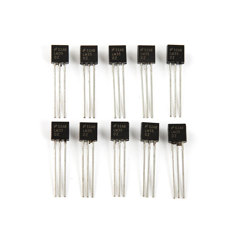 10 PCS LM35DZ TO-92 LM35 Precision Centigrade Temperature Sensors