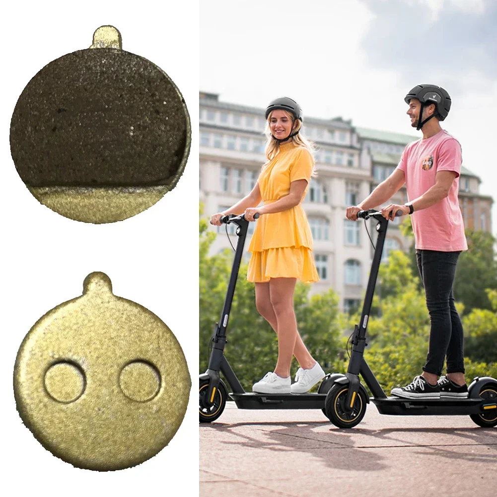 1 Pairs Resin/Copper Base Disc Brake Pads 10 Inch Electric Scooter Bicycle Brake Pad E-Scooter Cycling Accessories Parts