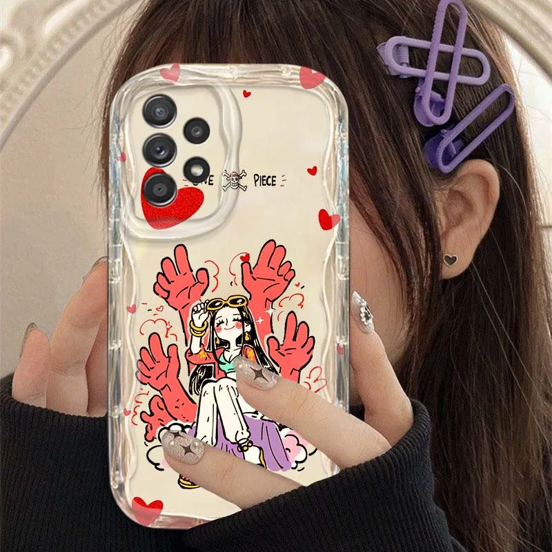 الحب قطعة واحدة غطاء لسامسونج غالاكسي S25 S24 S23 S22 S21 S20 الترا زائد FE لايت موجة النفط قضية الهاتف غطاء #2