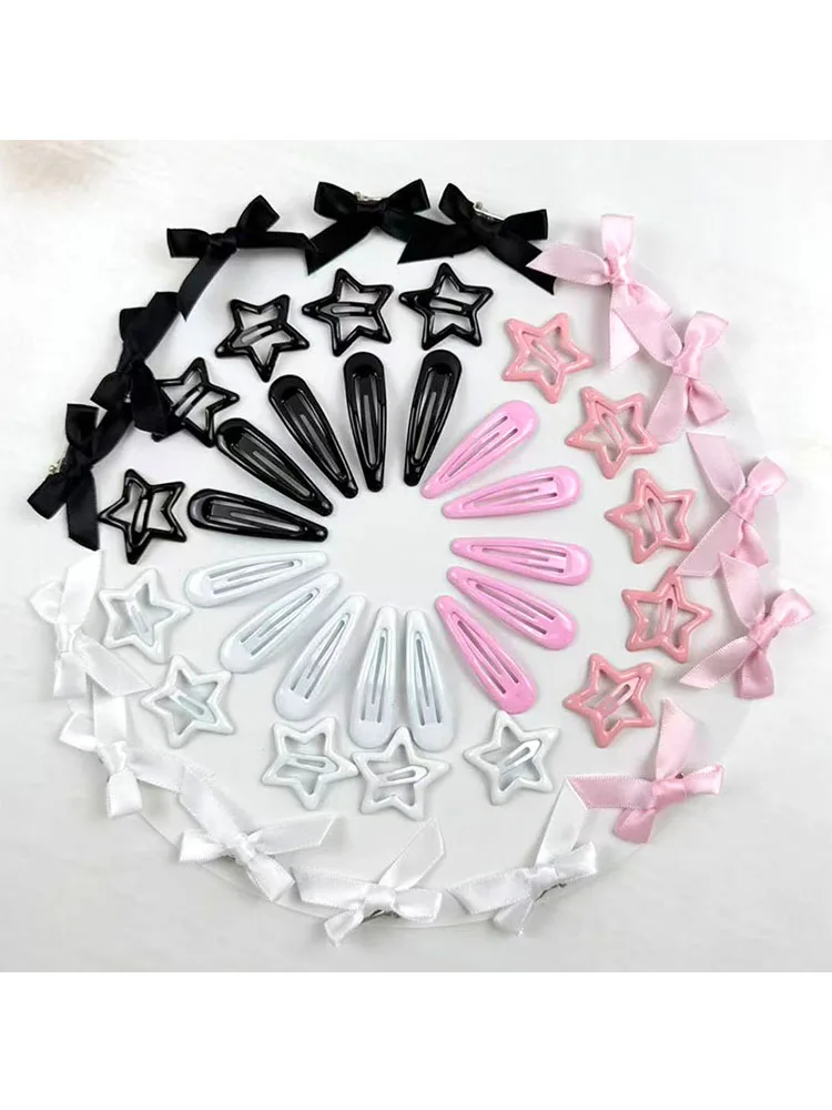 18/27/45Pcs Trendy Star Bow Waterdrop Combo Haar Clip Y2K Stil Haar Clips Für Frauen BB Clip Haarnadeln Haar Zubehör – Detail 4