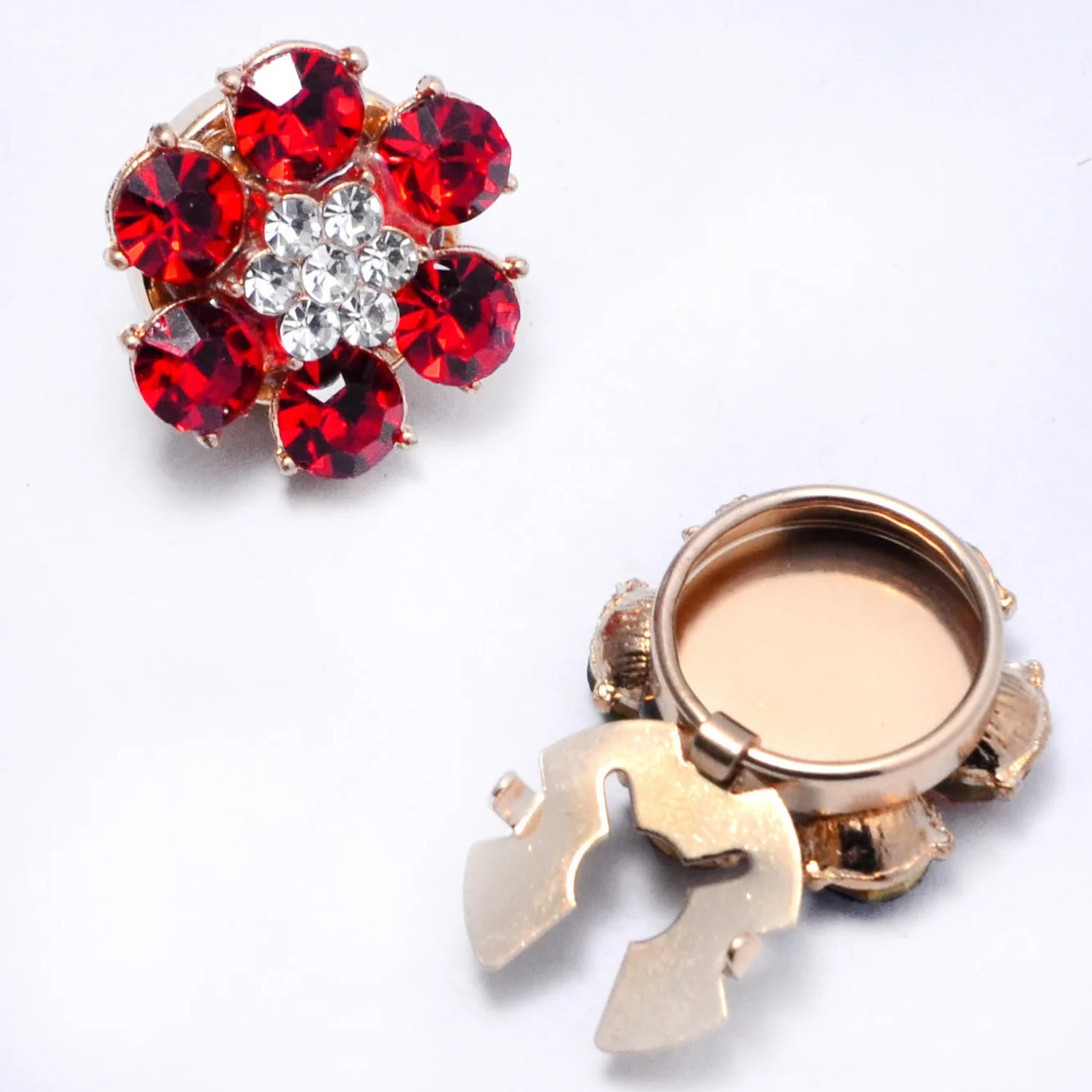 2 Pièces – Nouveaux Cache-Boutons en Cristal de Haute Qualité pour Vêtements DIY, Décoration de Boutons en Alliage pour Chemises et Manches