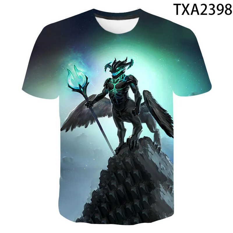 2023 New Summer Dota 2 Short Sleeve Fashion T-shirt Boy Girl Kids 3D Printed Streetwear Casual Men Women Children Cool Tops