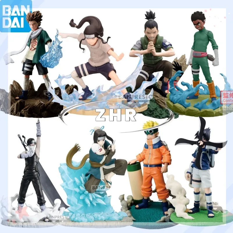 In Stock BANPRESTO Memorable Saga Naruto Sasuke Zabuza Haku Choji Shikamaru Ningji Rock Lee Animation Model Action Figure Toy