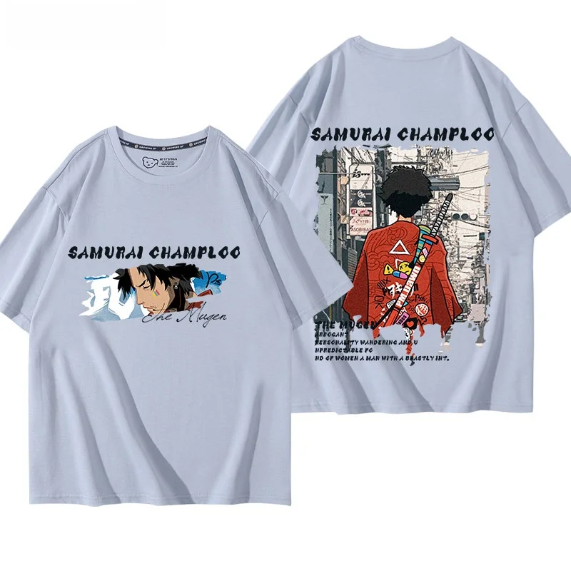 

Chaos Samurai Rong Samurai Pattern Ba Large Print Men's Trendy ort Sve Okinawan Samurai Mad Clouds Record T-irt