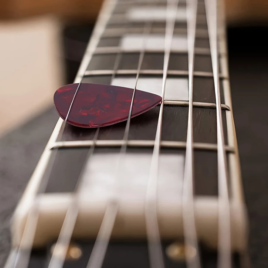 18/36/72 Stück 0,5mm ABS Gitarrenplektren, Langlebige Glatte Plektren für Gitarre, Bass, Ukulele, Professionelles Musikinstrumentenzubehör – Detail 4