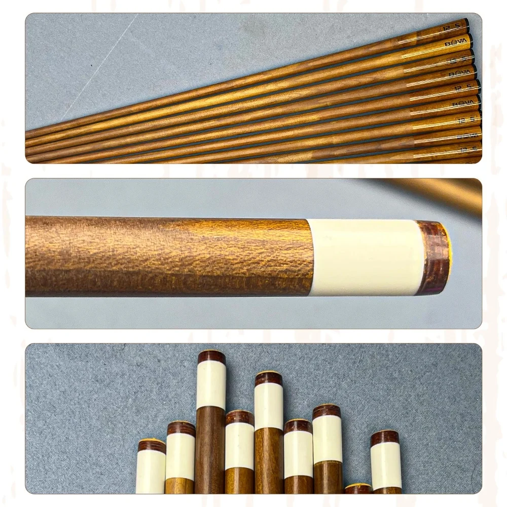 BOVA 29 Zoll Radialstift Pro-Taper Billard Pool Queue karbonisierter Schaft Ersatz 11,8/12,5 mm