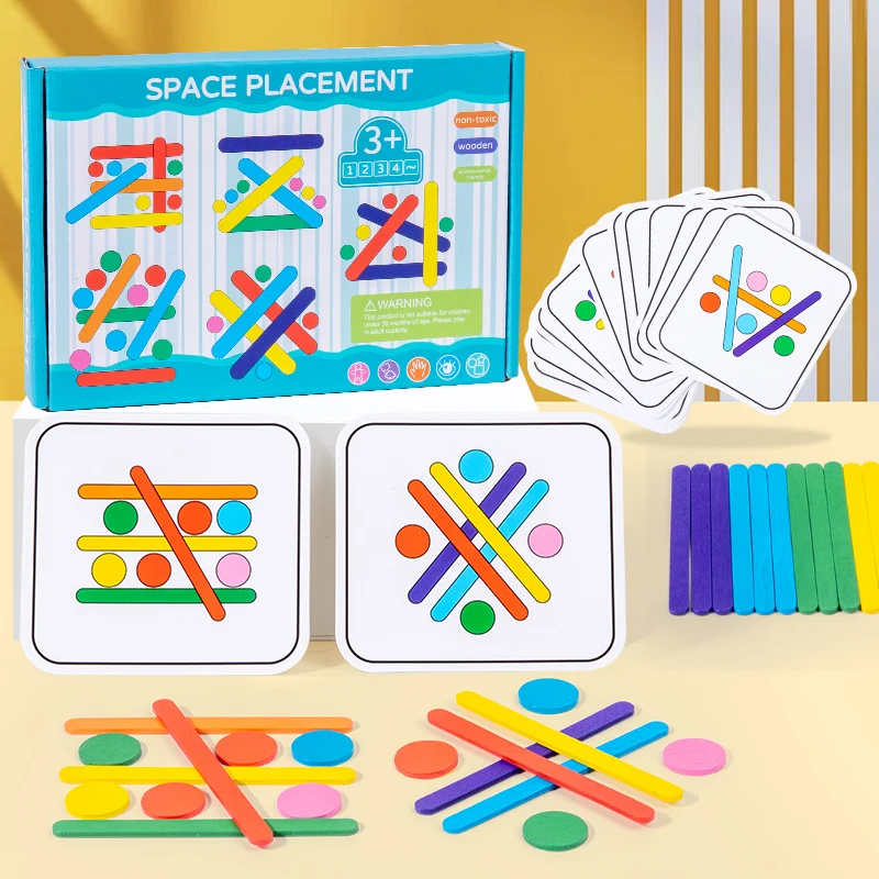 Palo de arcoíris cognitivo de aprendizaje temprano, rompecabezas de colores a juego para niños, iluminación matemática, juegos de rompecabezas, juguete de bloques Montessori