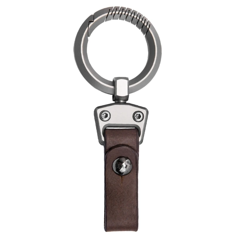 

Alloy Rings Keychain Leather Car Keychain Clip Carabiner Keys Holder