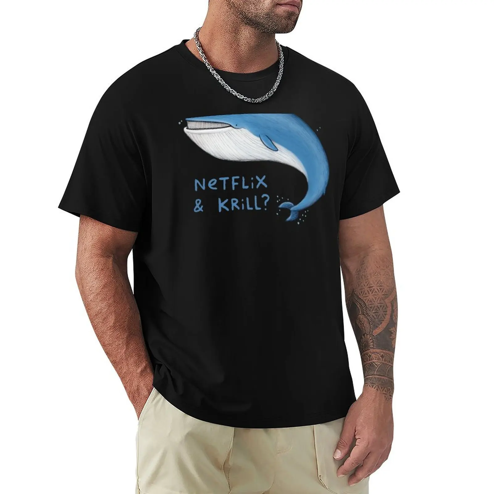 

Netflix & Krill T-Shirt Active Wear Sports T-Shirt for Men