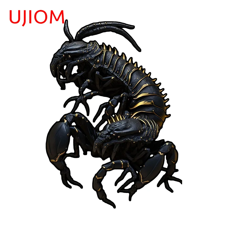 UJIOM Black Terrifying Humanoid Scorpion Wall Sticker Personality High Quality Vestibulec Decal Suitable For Wardrobe Decoration