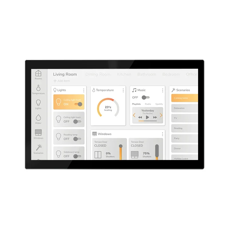 Sunworld-接続されたホームパネルYC-SM08M,8インチ,RK3566,クアッドコア,Android 11, PoE,Wi-Fi,Tuyaアプリケーションと互換性,2024