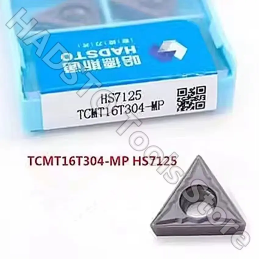 

TCMT16T304-MP HS7125 HADSTO TCMT16T304-MP TCMT16T304 CNC blade carbide inserts Turning tools inserts 10pcs/box