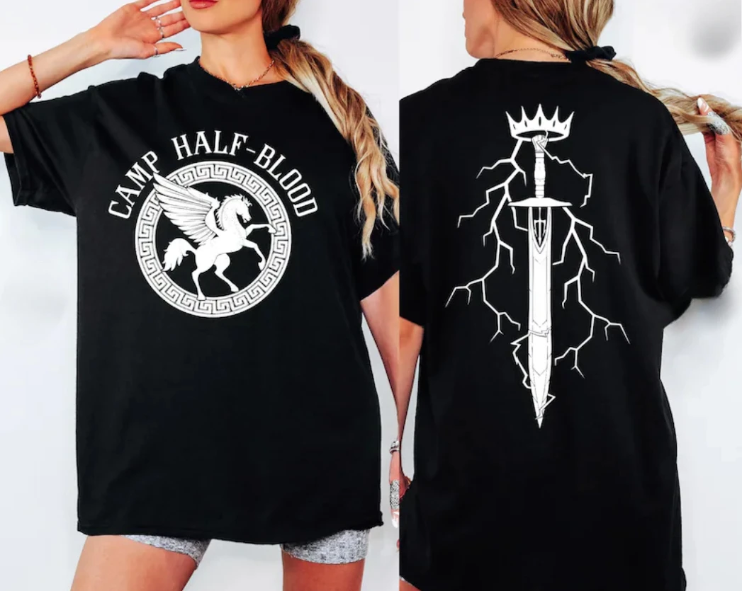

Camp Half-Blood TShirt Unisex Vintage 90s T-Shirt Streewear Men and Woman Top Short Sleeve TShirt Tops Harajuku y2k t shirt