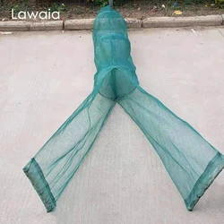 Lawaia Small Fishing Net Cage Fish Trap Crab Net Trawl Lobster Fish Cages 1M Tail length Fishing Tools and Equipment