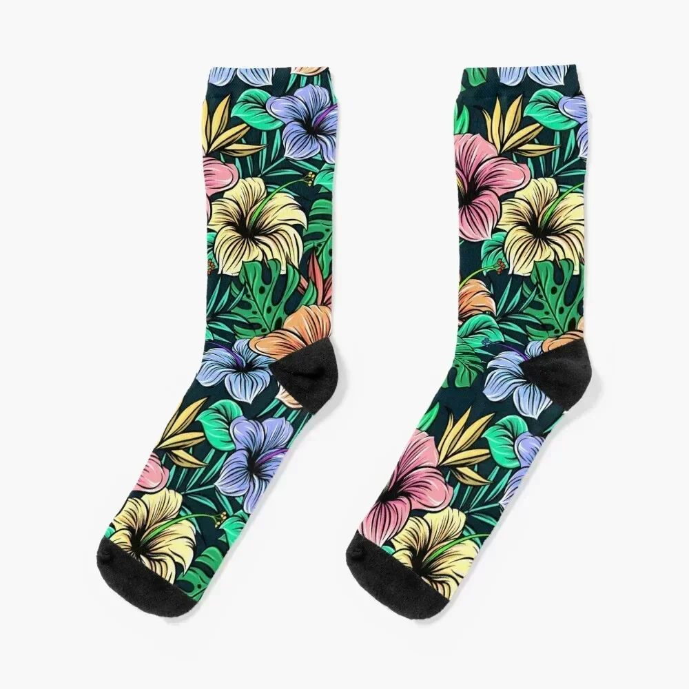 Hawaiian Shirt Socks Hiking boots Antiskid soccer Non-slip anti-slip Socks Woman Men's