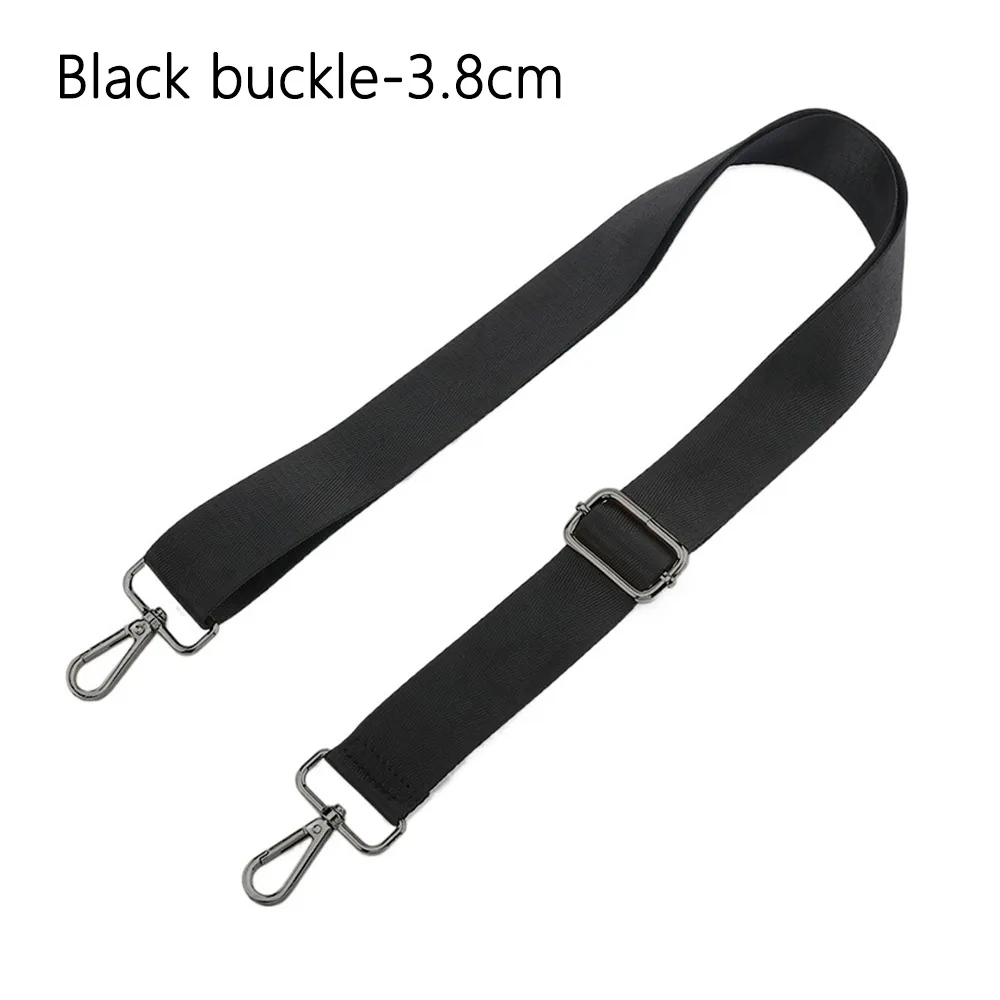 Modischer schwarzer Nylon-Umhängetaschengurt, verstellbarer, abnehmbarer Ersatzgürtel für Damen und Herren, Messenger-Taschen, Griff, Handtaschengürtel