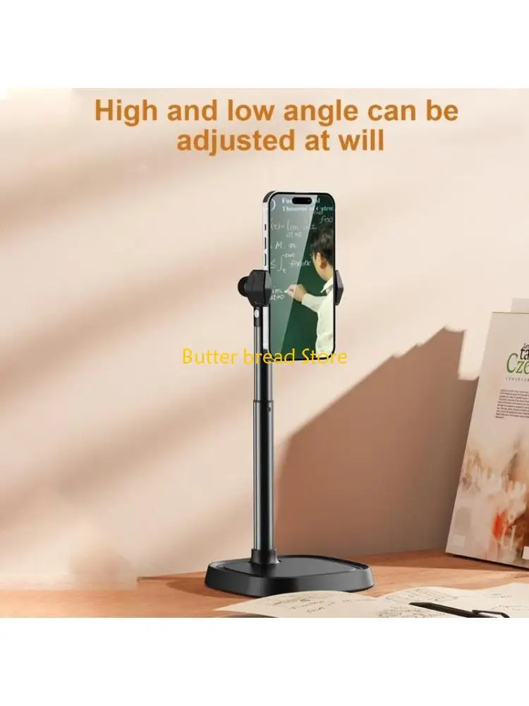 

W89C Adjust Desk Phone Stand with Extendable Height 360 Swivels Aluminum Phone Hold for Live Streaming & Video Conferencing