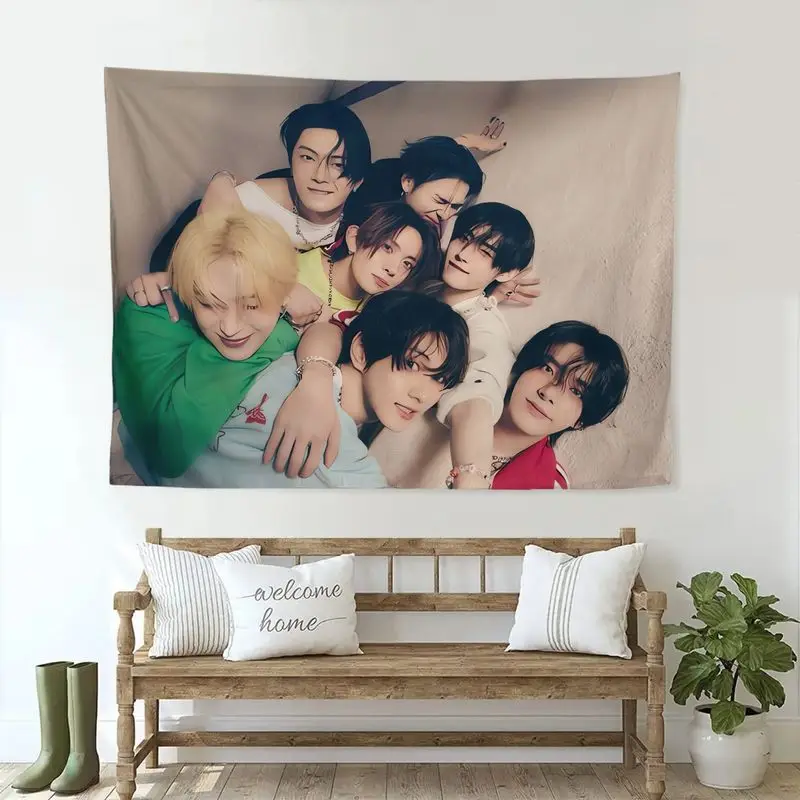 VIKAMA Korean Group Male Stars Gentle Group Photo, Idol Chasing Tapestry Background, Girl Room Decoration