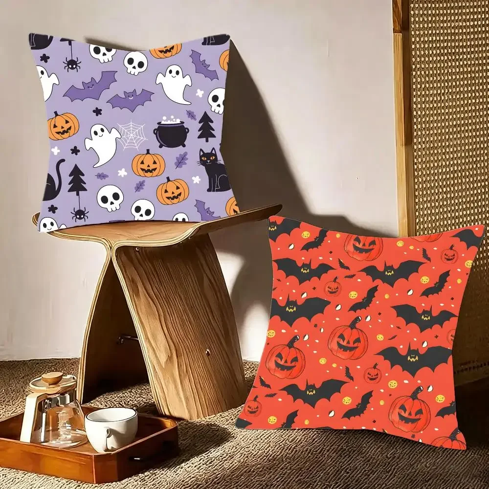 Movie Classic Halloween Cushion Cover Crystal velvet sofa Aesthetic room decor Car seat back cushion