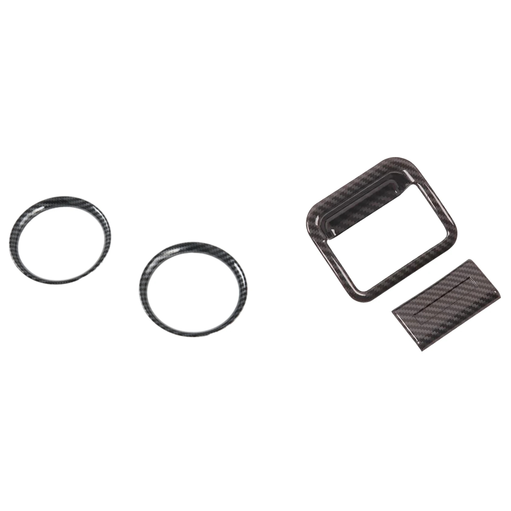 

H5-Front AC Outlet Vent Frame Trim With Copilot Glove Box Handle Bowl Cover Trim For Nissan Navara Frontier NP300 16-21