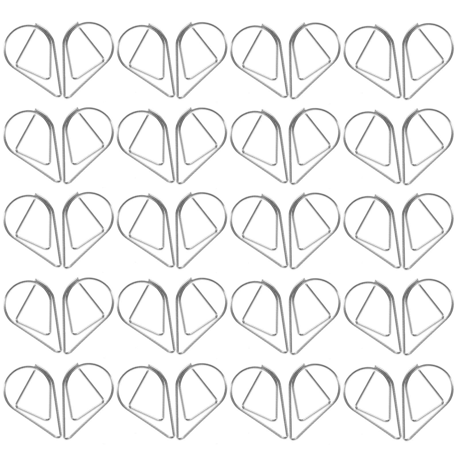

100pcs Metal Water Clips Cute Small Office Supplies For Crafts Decorative Document Fixing Book Reading Markers School