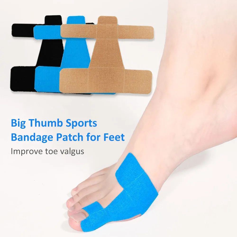 20PCS Bunion Corrector & Pain Relief Kinesiology Athletic Tape For Bunions & Turf Toe,Big Toe Spacer/Separator/Straightener Tape