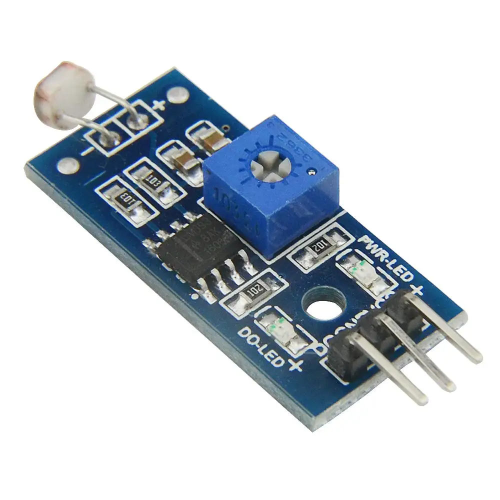 10Pcs Photosensitive Sensor Module Digital Light Intensity Detection Photosensitive Resistor Module Digital Measurement